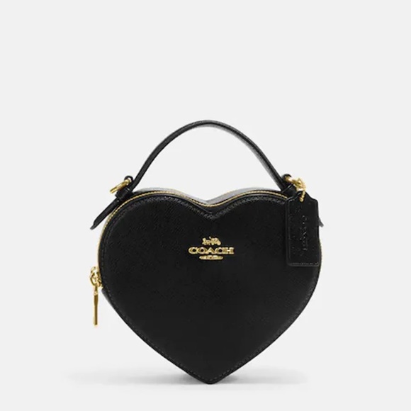Coach || Black Heart Mini Bag || - Picture 1 of 15
